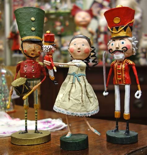 Lori Mitchell, Nutcracker Ornaments, Paper Mache Art, Clothespin Dolls, Nutcracker Ballet, Holiday Store, Christmas Villages, The Nutcracker, Christmas Shop