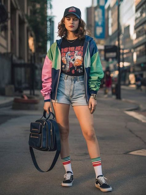 Disco Party 80s Outfit, Stranger Things Photoshoot Inspired, 80s Vibes Outfits, Casual 80s Outfits Women, Easy Disco Outfit, 80 Style Outfits, Womens 80s Outfit Ideas, 80s Look Outfits Party, 80s Dress Casual