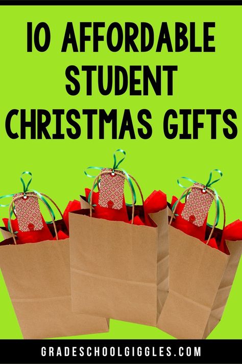 Are you looking for student Christmas gift ideas? If you're a teacher looking for affordable ideas for classroom gifts you can give your students, this blog post is for you. I've done the leg work and put together 10 affordable ideas for student Christmas presents that are perfect for elementary school kids. So, check out these 10 easy and affordable gift ideas for the holidays. Christmas Gift Ideas From Teachers To Students, Student Christmas Gifts From Teacher Gloves, Student Gifts Christmas From Teacher, Christmas Gift Teacher To Student, Christmas Presents To Students From Teacher, Christmas Present From Teacher To Kids, Xmas Gift Ideas For Students, Preschool Student Gifts From Teacher, Christmas Gift Ideas For Preschoolers From Teacher