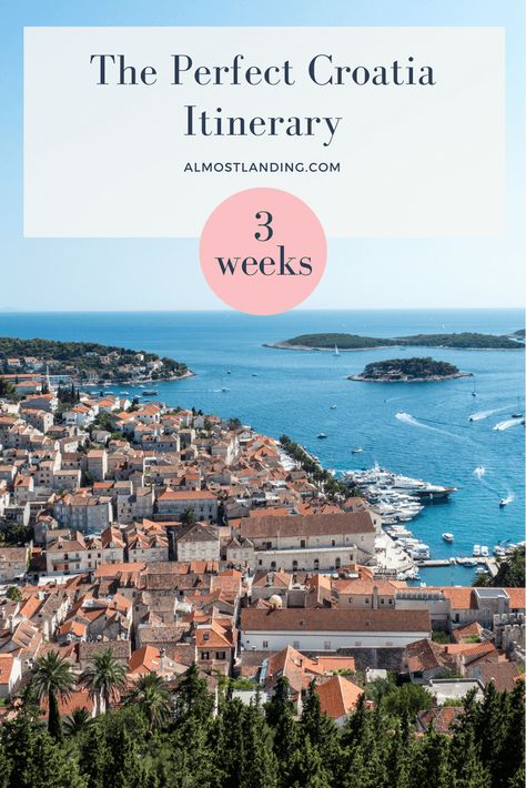 The perfect Croatia Itinerary: How to spend three weeks in Croatia. Featuring Dubrovnik, Korcula, Hvar, Brac, Split, Trogir, Krka National Park, Plitvice National Park and Zagreb. Bucket List Europe, Croatia Itinerary, Krka National Park, Travel Croatia, Visit Croatia, Backpacking Europe, Croatia Travel, European Destinations, Europe Travel Destinations