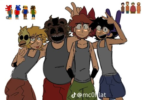 South Park Main Four Fanart, Southpark Main 4 Fanart, Main Four South Park Fanart, The Main Four South Park, South Park X Fnaf, Main 4 South Park Fanart, The 4 Tormentors Fanart, The Main 4 South Park, Fnaf South Park