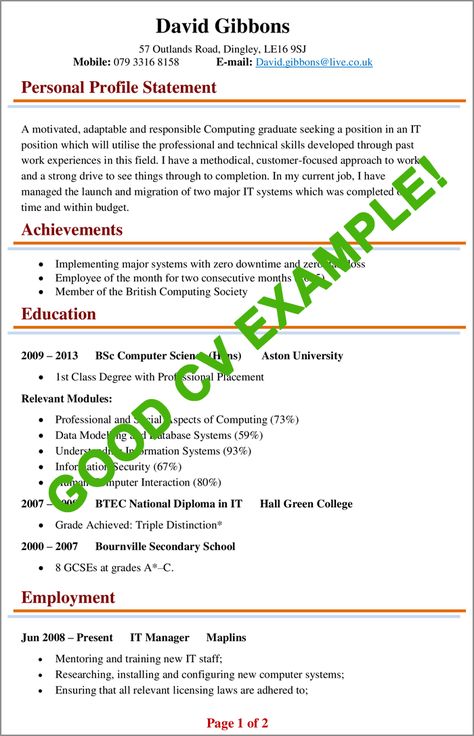 How To Write A Cv Curriculum, Canadian Format Resume, Cv Writing Professional Cv, Academic Cv Examples, English Cv Examples, Cv Writing Format, Canadian Cv Template, Cv Samples For Job, How To Write A Good Cv