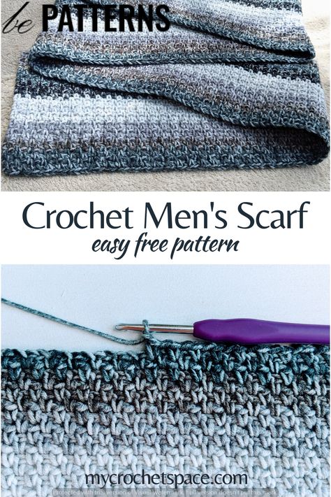 Crochet Stitch Patterns for Cozy Projects Crochet Infinity Scarf For Men, Mens Winter Scarf Crochet Patterns, Mens Chunky Scarf Crochet Pattern, Mens Crochet Scarves Free Pattern, Male Crochet Scarf, Crochet Winter Scarves Free Patterns, Crocheted Mens Scarf, Crochet Men's Scarf Free Pattern, Free Crochet Pattern For Men's Scarf