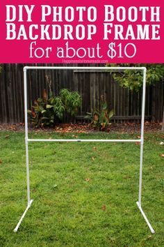 Photo Booth Backdrop Frame, Diy Fotokabine, Diy Photo Booth Backdrop, German Phrases, Diy Photo Backdrop, Booth Backdrops, Photo Booth Ideas, Backdrop Frame, Photos Booth