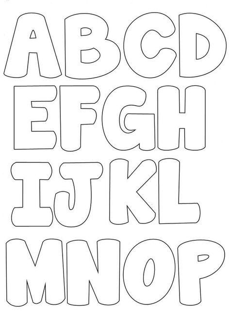 The Letters And Numbers Are Cut Out From Paper To Make An Adult Sized C1F Letter Stencils To Print, Letter Stencils Printables, Bubble Letters Alphabet, Bubble Alphabet, Alphabet Letter Templates, Printable Letter Templates, Bubble Letter Fonts, Abc Coloring Pages, Alphabet Templates