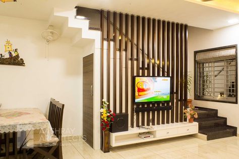 View the full picture gallery of T V Unit Detail Living Room Under Stairs, Staircase In Living Room, Interior Design Under Stairs, Design Under Stairs, Under Stairs Nook, Under Staircase, Room Under Stairs, تحت الدرج, Ruang Tv