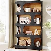 Bookcase Freestanding, Workout Garage, Dining Room To Office, Play Backyard, Mini Shelves, Room Workout, Bookshelf Wood, Decorative Bookshelves, Large Library