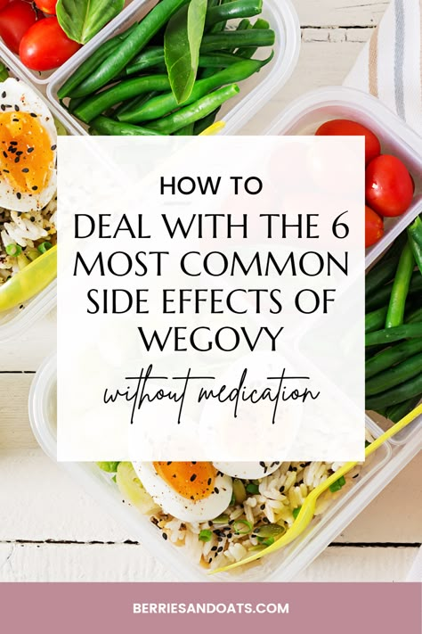 Wegovy and Ozempic also known as semaglutide are medications that have gained a lot of attention in recent years due to their effectiveness in helping people lose weight. We discuss the most common side effects associated with Wegovy and provide tips on how to minimize them without using medication. Whether you are considering taking Wegovy or are already using it, this post will provide you with valuable information to help you make informed decisions about your weight loss journey. Losing Weight Food, Semaglutide Diet, Wegovy Diet, Losing Weight Ideas, Ozempic Diet, 1200 Calorie Diet Meal Plans, Weight Loose Tips For Women, Loose Weight In A Week, Weight Loose Tips