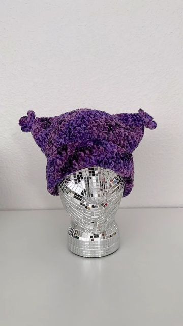 @stitchinwithliz on Instagram: "Chowder moment💜✨ Currently having a Black Friday sale, all physical items are currently 20% off. Enter code: BLACKFRIDAY at checkout. Sale ends 11/28/23 @ 11:59pm. #crochet #crochethat #crochetbeanie #chowder #crochetchowderhat #chowderhat #bernatvelvet #bernat #crochetersofinstagram #crochetwear #crochetfashion #crochetwinter" Chowder Beanie Crochet, Chowder Crochet Hat Pattern, Chowder Hat Crochet Pattern Free, Chowder Crochet Hat, Chowder Hat Crochet Pattern, Crochet Chowder Hat, Chowder Hat Crochet, Chowder Beanie, Silly Crochet Hats