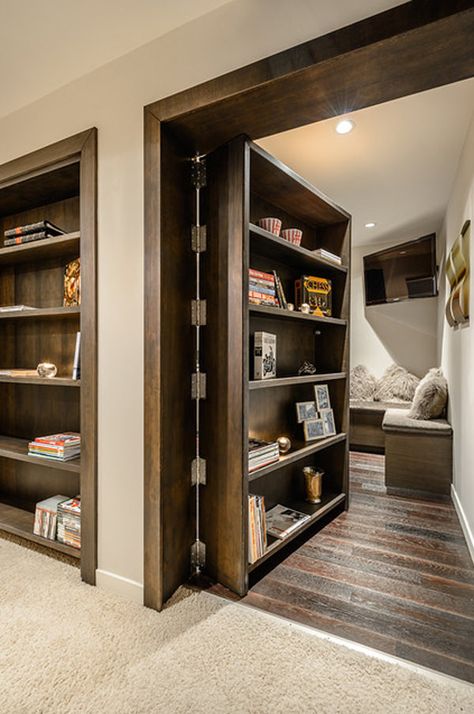 Hidden Door Bookcase, Panic Rooms, Bookcase Door, Recreational Room, Secret Room, Safe Room, Hidden Rooms, Secret Door, Hidden Door