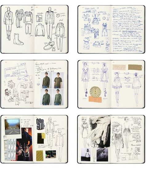 Designer Research Sketchbook, Research Pages Fashion, Fashion Sketches Book, Fashion Student Sketchbook, Process Book Fashion, Sketchbook Fashion Ideas, Designer Drawings Fashion Sketch Books, Fashion Sketchbook Pages, Fashion Research Book