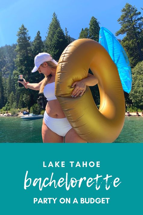 Lake Tahoe Bachelorette Party Summer, Bachelorette At The Lake, South Lake Tahoe Bachelorette Party, Lake Havasu Bachelorette Party, Bachelorette Lake Weekend, Lake Themed Bachelorette Party, Lake Bachelorette Party Ideas, Lake House Bachelorette Party, Tahoe Bachelorette Party