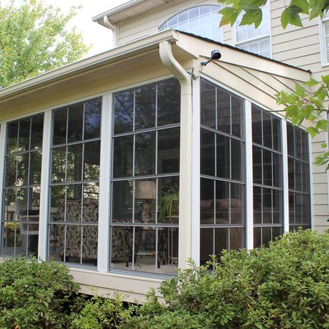 Eze Breeze Porch Enclosure System - Photos & Ideas | Houzz Eze Breeze Windows, Eze Breeze, Decorative Water Fountain, Porch Kits, Porch Enclosures, Sunroom Furniture, Three Season Room, Porch Windows, Building A Porch