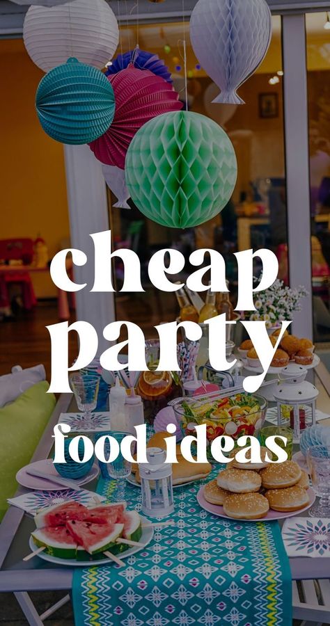 Hosting a birthday party or party function? Well here are 70+ cheap party food you need so that you don't break the bank and when you are broke or on a budget. Party Food On Budget, Small Party Food Ideas Dinners, Inexpensive Food Ideas For Parties, Simple Birthday Party Snacks, 1st Birthday Catering Ideas, Simple Food For Birthday Party, Sweet 16 Appetizer Ideas, Birthday Party Food On A Budget, 50th Birthday Party Ideas For Men Food