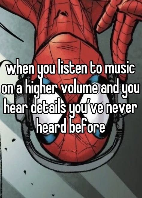 Spiderman Listening To Music, Spiderman Wallpaper Computer, Listening To Music Mood, Spiderman Computer Wallpaper, Spiderman Music, Spotify Whisper, Spotify Pfp, Music Whisper, Dear Diary Quotes