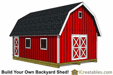 Small Barn Plans, Gambrel Shed, 10x10 Shed Plans, Barn Style Shed, Shed Floor Plans, Shed Blueprints, Gambrel Barn, Shed Plans 12x16, Wood Shed Plans