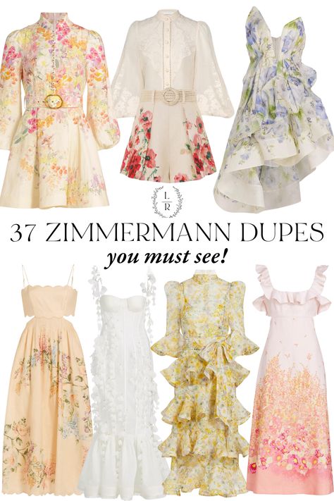 Steal the Style: Best Zimmermann Dupe Dresses Revealed - With Love Lily Rose Zimmerman Dress Outfit, Zimmermann Outfit, Zimmerman Dress, Mock Neck Mini Dress, Love Lily, Yumi Kim, Zimmermann Dress, Chiffon Mini Dress, Corset Mini Dress