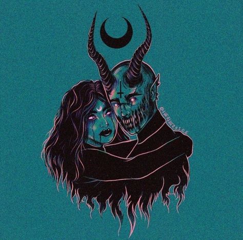 Demon Couple, Soulmates Art, Art Flash, Rainbow Six Siege Art, Devil Girl, Aztec Warrior, Big Eyes Art, Creepy Horror, Muse Art