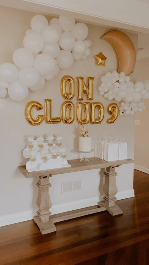 Cloud Lamp Bedroom, Over The Moon Bachelorette, Cloud 9 Pajama Party, On Cloud Nine Party Decor, On Cloud 9 Bridal Shower Decorations, On Cloud Nine Table Decor, Bridal Shower Themes On Cloud 9, Cloud 9 Bachelorette Party Decor, Cloud 9 Shower Theme