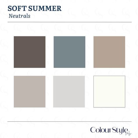 Some of the best colours, neutrals and colours to avoid for SOFT SUMMER. . . . . . . . #colouranalysis #softsummer #style #color #coloranalysis #softsummerpalette True Summer Neutrals, Summer Colour Season, Summer Color Pallet, Summer Neutral Outfits, Summer Pallet, Soft Summer Autumn, Soft Summer Outfits, Cool True Summer, Soft Summer Palette