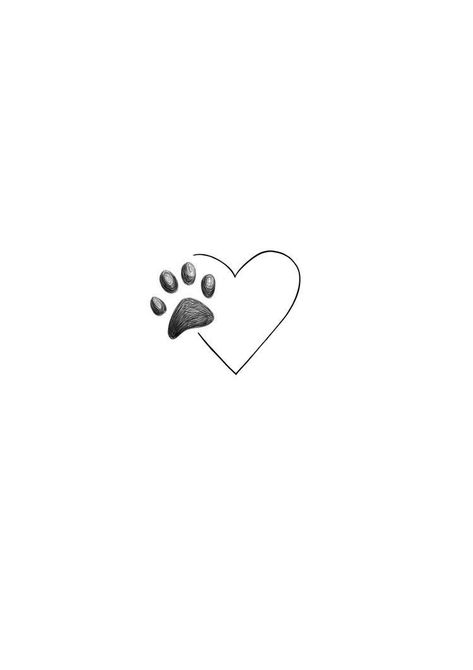 Delicate Dog Tattoo, Small Pet Tattoos, Paw Print Art, Paw Tattoo, Cute Tiny Tattoos, Small Hand Tattoos, Memorial Tattoos, Foto Tips, Dog Tattoo