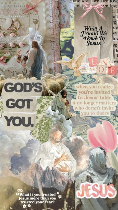 God Quote Aesthetic Wallpaper, Moody Christian Aesthetic, Bible Collage Art, God Inspired Wallpaper, Aesthetic Wallpaper With Bible Verse, Cute Religious Wallpaper, God Posters Aesthetic, Religious Wallpaper Aesthetic, Cute Catholic Wallpaper