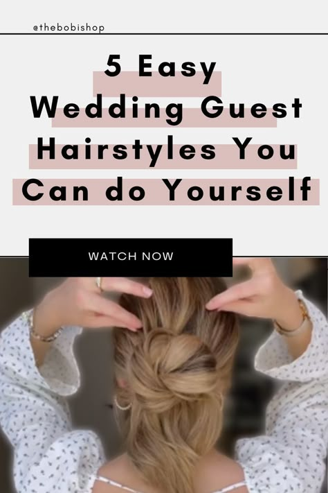 wedding guest hairstyles Hairdo For Wedding Guest, Wedding Guest Hair Up, Wedding Guest Updo, Easy Wedding Guest Hairstyles, Easy Updos For Long Hair, Wedding Guest Hair, Summer Wedding Hairstyles, Wedding Guest Makeup, Diy Wedding Hair