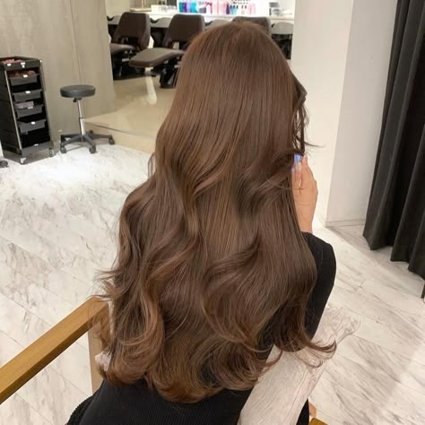 Lighter Brown Hair, Chestnut Brown Hair, Chestnut Hair, Korean Hair Color, Chestnut Hair Color, Honey Brown Hair, Brown Hair Looks, Brown Hair Inspo, Long Brown Hair