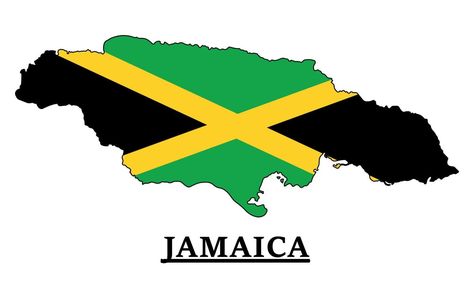 Jamaica National Flag Map Design, Illustration Of Jamaica Country Flag Inside The Map Jamaica Aesthetic, Jamaica Illustration, Jamaica Poster, Flag Of Jamaica, Map Of Jamaica, Jamaica Country, Jamaica Postcard, Jamaica Map, Jamaica Beaches