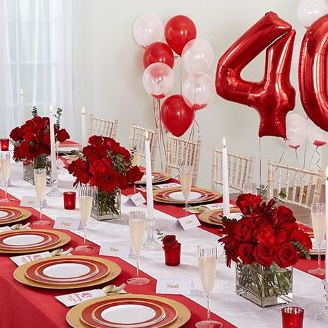 The Best Gift Ideas for Your Husband on the 40th Wedding Anniversary (2018) 40th Anniversary Party Decorations, 40th Wedding Anniversary Party Ideas, 40th Wedding Anniversary Party, 40th Wedding Anniversary Cake, 40th Anniversary Decorations, 40th Anniversary Ideas, Happy 40th Anniversary, Wedding Anniversary Party Decorations, 40th Anniversary Party