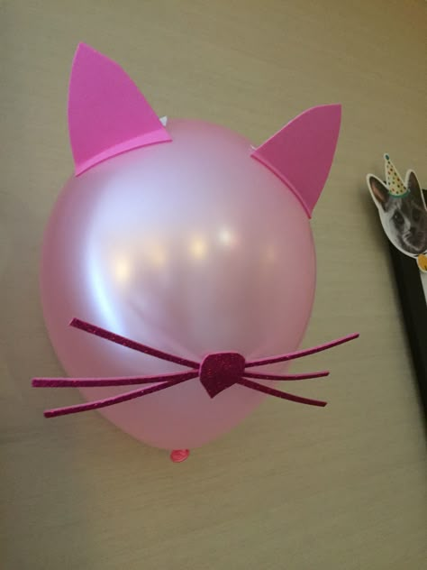 Sparkle whiskers cat balloon Cat Party Decor, Cat Balloon Arch, Cat Balloon, Cat Themed Birthday Party, Cat Balloons, Balloon Arches, Cat Birthday Party, Kids Diy, Cat Party