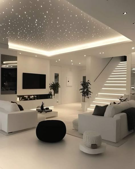 Luxe House Interiors, Cozy Modern Mansion, Modern Aesthetic House, Nice Houses Interior, Futuristic Home Interior, Modern Minimal House, Modern Homes Interior, Modern House Design Interior, Modern Home Ideas