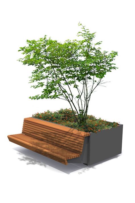 Bench Landscaping Ideas, Garden Benches Ideas, Outdoor Bench With Storage, Planter Seating, Bench Design Outdoor, Garden Bench Design, Outdoor Bench Design, Outdoor Seating Ideas, Bench Planter