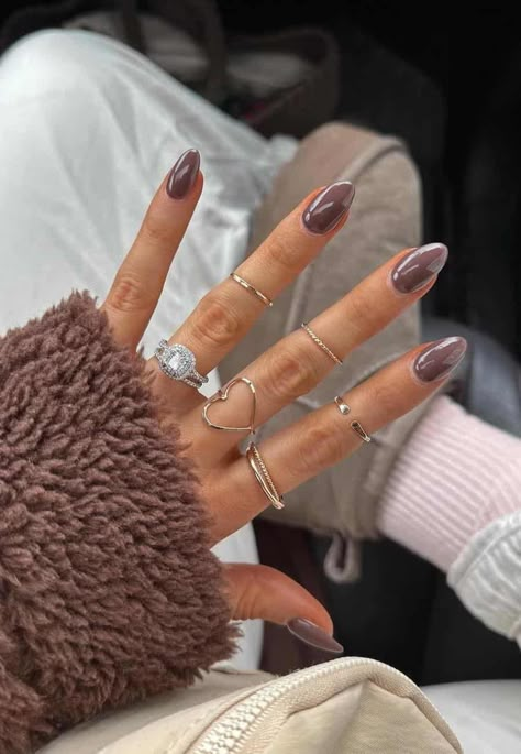 Kutek Disney, Wine Nails, Simple Fall Nails, Nail Types, September Nails, Fall Nail Trends, Cute Nails For Fall, Nagel Tips, October Nails