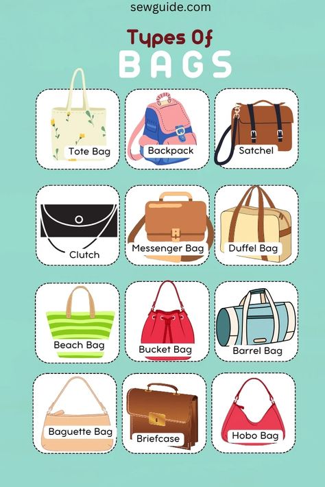 Types Of Bags For Women, Types Of Bags, Macrame Techniques, Types Of Handbags, Types Of Purses, Burlap Tote Bags, Burlap Tote, Bag Names, Modern Bag