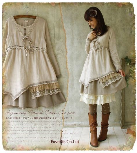 12 Cute Mori Girl Outfits and Style tips for Mori Girl Look Natural Kei, Mori Style, Kei Fashion, Mori Fashion, Mori Girl Fashion, Forest Girl, Mori Kei, Frou Frou, Skirt Maxi