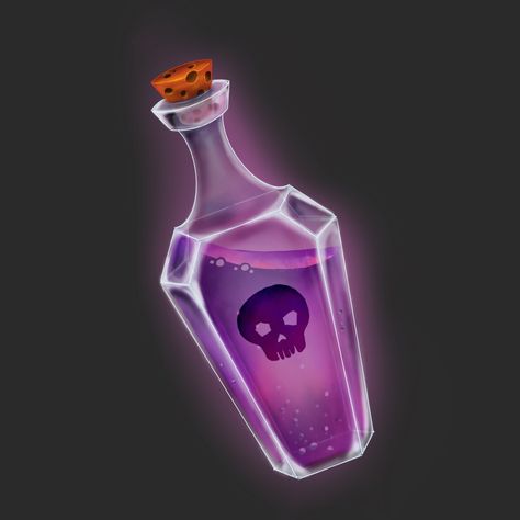 Poison Bottle Aesthetic, Poison Bottle Drawing, Potion Bottles Drawing, Poison Aesthetic, Bottle Aesthetic, Poison Bottle, Bottle Drawing, Magic Bottles, Fantasy Props