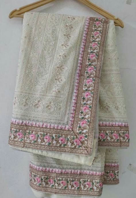 Pin by Simran Sandhu on dupata in 2022 | Saree embroidery design, Cutwork saree, Designer saree blouse patterns Mukesh Saree, Deepika Padukone Sabyasachi, Saree Combination, Embroidery Sketch, Cutwork Saree, Drape Sarees, Bride Entry, Sari Design, Simple Saree Designs