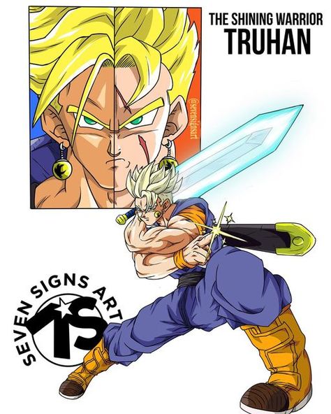 Gohan And Trunks Fusion, Future Trunks Dbz, Trunks Dbz, Burning Passion, Future Trunks, Dbz Art, Art Fanart, Goku Black, Dragon Ball Super Manga