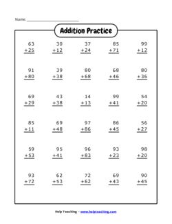 Addition, Subtraction, multiplication, division Worksheet Generator | M ...