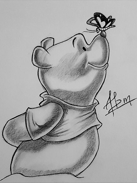 #Pencilsketch #Disneycharacter #Cartoon #Drawing Cartoon Ink Drawings, Sketch Character Cartoon, Winnie The Pooh Pencil Drawing, Disney Cartoon Sketches, Disney Drawings Ideas Cartoon Characters, Disney Character Drawings Sketches, Drawing Ideas Cartoon Disney, Cartoon Sketch Ideas, Disney Sketches Pencil