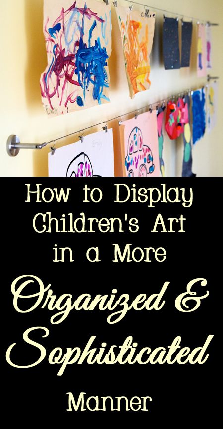 Parents love to display their children's artwork, but the display area often looks cluttered and messy.   Here are a few tips, tricks, and ideas for how to display your kids' art in a more sophisticated and organized way. Sculpture Tips, Diy Art Display, Kids Art Display Wall, Display Kids Artwork, Displaying Childrens Artwork, Organize Clutter, Kids Art Display, Art Display Wall, Game Room Home