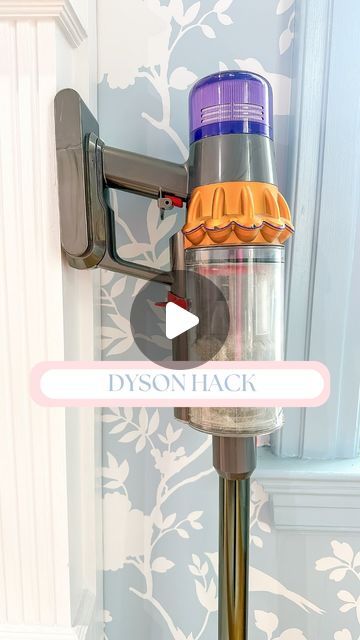 Hiding Dyson Vacuum, Dyson Storage Ideas, Dyson Vacuum Storage Ideas, Dyson Storage, Vacuum Cleaner Storage, Dyson Vacuum Cleaner, Kids Help, Vacuum Storage, Organization Diy