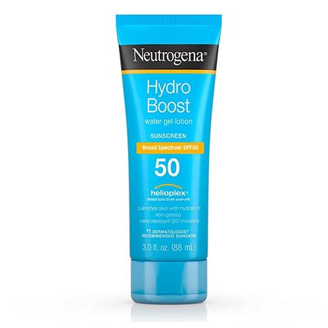 Amazon.com: Neutrogena Hydro Boost Spf#50 Water Gel Sunscreen Lotion 3 Ounce (88ml) : Beauty & Personal Care Capsule Skincare, Neutrogena Hydro Boost Water Gel, Hydro Boost Water Gel, Skincare Lotion, Gel Sunscreen, Selfcare Skincare, Safe Sunscreen, Hydro Boost, Neutrogena Hydro Boost