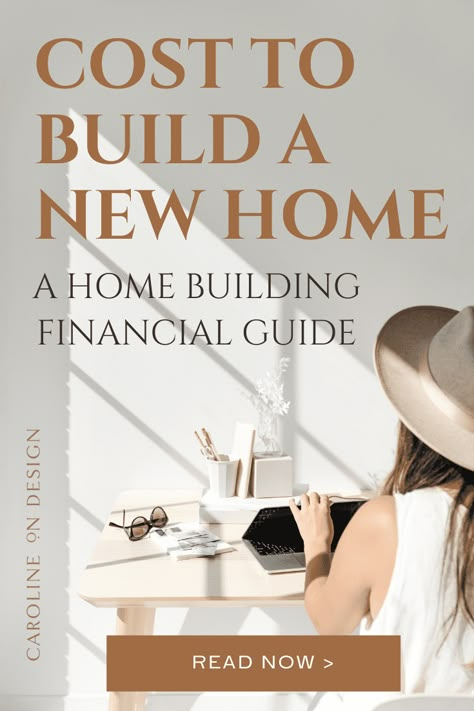 Are you dreaming of building a house but the financial unknowns, including the cost to build a new home, have you up at night questioning whether or not this is the best decision for your family? Read this post to learn everything you need to know about setting and keeping a budget for your home build! Cost Of Building A House, Building A Home Checklist, Tips For Building A New House, Steps For Building A New House, House Building Checklist, New Home Checklist Building, Process Of Building A House, Caroline On Design, Save Money Building A House