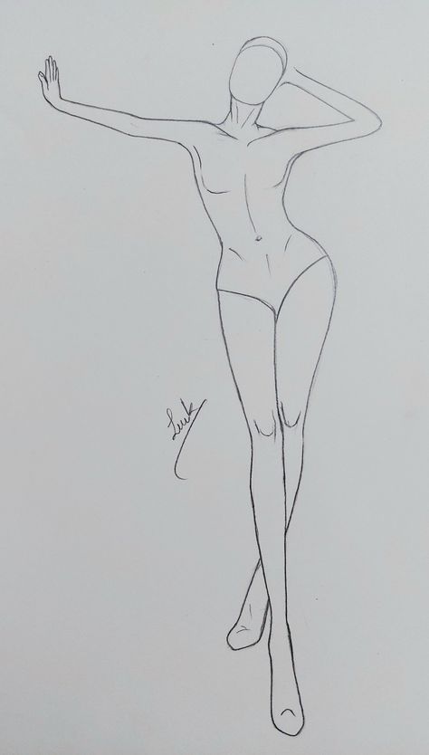 Anatomy Models Drawing, Designer Model Sketch, Model Design Fashion Drawing, Female Croquis Poses Fashion Templates, Figure Poses Drawing, Fashion Figure Poses, Fashion Poses Sketch, Poses For Fashion Illustration, Illustration Easy