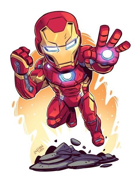 Iron Man Cartoon Wallpaper, Iron Man Drawing Cartoon, Marvel Superheroes Drawings, Iron Man Art Comics, Cute Marvel Drawings, Marvel Avengers Cartoon, Iron Man Chibi, Laufman Art, Cartoon Iron Man