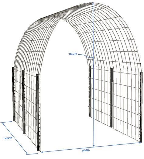 Cattle Panel Arched Trellis: DIY Build Guide – diytype Garden Arbor Ideas, Garden Arch Ideas, Outdoor Trellis Ideas, Pumpkin Trellis, Cattle Panel Trellis, Arched Trellis, Panel Trellis, Trellis Diy, Wire Trellis