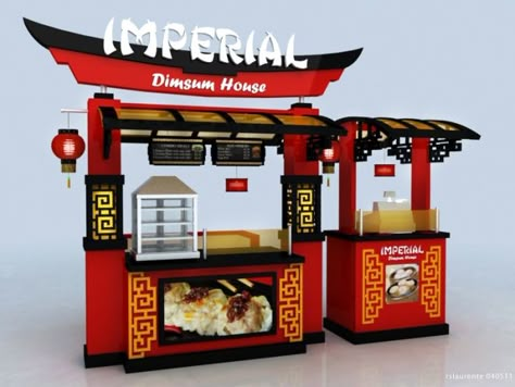 Cart-Kiosk Design-3d by rommel laurente at Coroflot.com Chinese Food Stall, Outdoor Kiosk, Food Stand Design, Gerobak Dorong, Food Stall Design, Food Kiosk, Food Stand, Food Cart Design, Event Booth