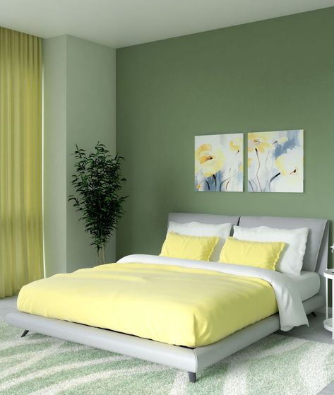 Teal And Yellow Bedroom, Room Color Ideas Bedroom, Living Room Color Combination, Best Wall Colors, Room Color Combination, Wall Color Combination, Teal Decor, Yellow Furniture, Bedroom Color Combination